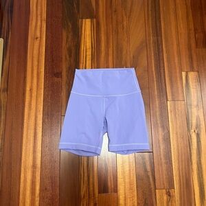 Purple lululemon biker shorts